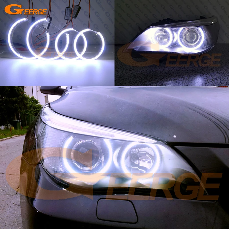 Для BMW E60 E61 M5 520i 525i 530i 540i 545i 550i Pre LCI 2003 2007 отличное качество COB led Ангельские Глазки DRL