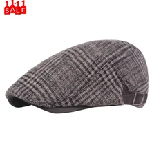 Деловая полосатая Растяжимая Пряжка Зимние береты Blinder Hat Baker Boy cap Newsboy елочка плоская кепка берет pello donna# ZB