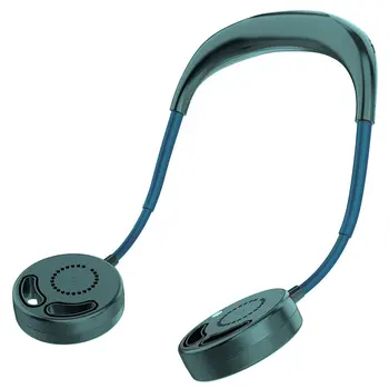 

Wearable Lazy Sports Halter Fan Mini Hanging Neck Fan USB Rechargeable Cover Halter Sports Fan Air Cooler Outdoor