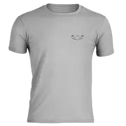 Черная белая летучая мышь модная футболка с круглым вырезом Мужская Фитнес для мышц мужская хлопковая Печать Повседневная футболка с