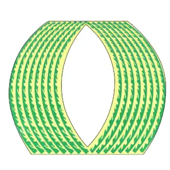 

2 2 Pcs Reflective Safety Warning Signs Tape Stickers Strong Adhesive Waterproof High Visibility For 18in Wheel Motorcycles