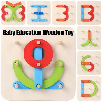 

Early Educational Building Blocks Bricks Wooden Geometric Block Mathematics Educational Toys For Children Kids Gifts