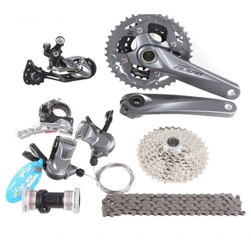 Новый набор для горных велосипедов Alivio M4000 3x9/27 скорости 7 шт. 170 мм Shimano аксессуары