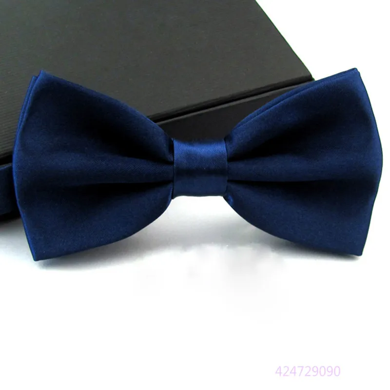 Navy Blue Галстук-бабочка мужской Одноцветный Свадебный галстук-бабочка для мужчин конфетного цвета галстук-бабочка бабочки YJB0001 - Цвет: Navy Blue