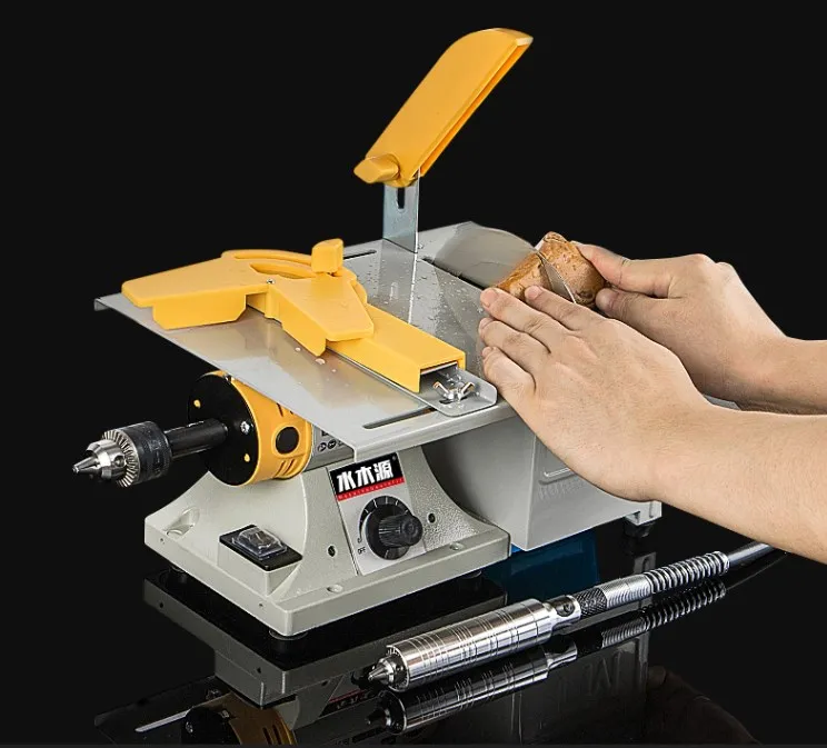 Woodworking multi-function electric grinder polishing machine drilling saw tool mini desktop small jade carving | Инструменты