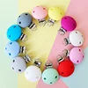 1pcs Round Silicone Pacifier Clips Solid No-Rusty Silicon DIY Baby Chew Dummy Chain Clasps Adapter 4