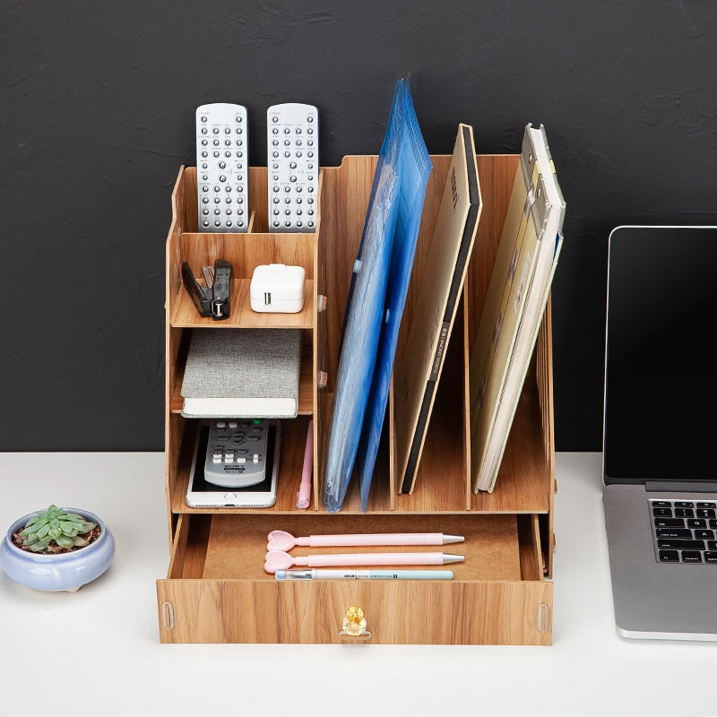 Деревянная рамка для файлов DIY портфель деревянная настольная стойка