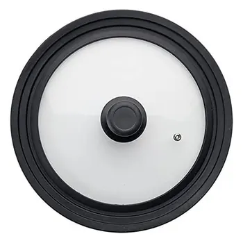 

Portable Kitchen Supplies Multi-Functional Visual Lid Heat-resistant Anti-Fall Tempered Silicone Glass Lid Kitchen Accessories