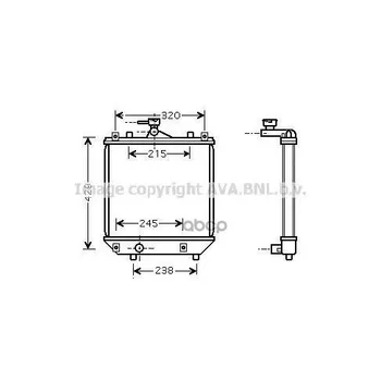 

Cooling radiator Subaru Justy Suzuki Ignis Wagon R Ava art. sza2064
