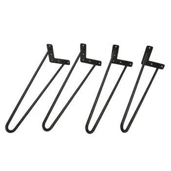 

4PCS/SET 10mm Tube Hairpin Table Legs Household Steel 8 inch 12 inch 16 inch 28 Inch Replacement Leg Solid Color Furniture Legs