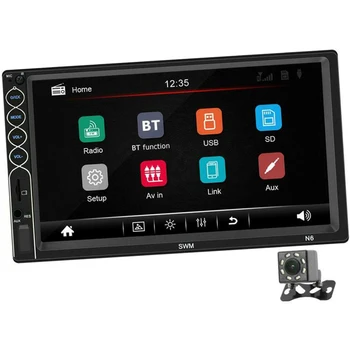 

7 Double N6 2 DIN Car GPS Radio MP5 Player Touch Screen Bluetooth+Rear Camera