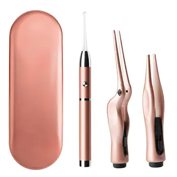 

Ear Wax Cleaner Glowing Practical Boxed Portable Ear Cleaner Tool Ear Picks Ear Forcep Wax Curette Earwax Remover