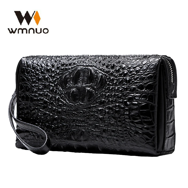 

Wmnuo 2020 Brand Clutch Wallets Men Cow Leather Passwork Lock Hand Bag Men Genuine Leather Soft Male Bag Men Wristlets Hot