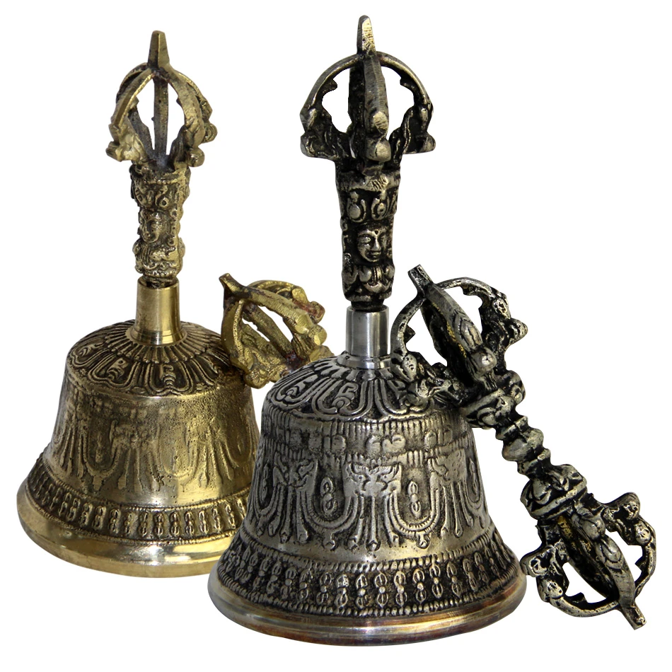 Handmade FengShui Loud Call Meditation Hand Bell Lucky Dinner Prayer Alarm - View #8