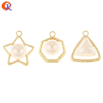 

Cordial Design 50Pcs Jewelry Accessories/Pendant For Necklace/Imitation Pearl/Geometry Shape/Hand Made/DIY Jewelry Making/Charms