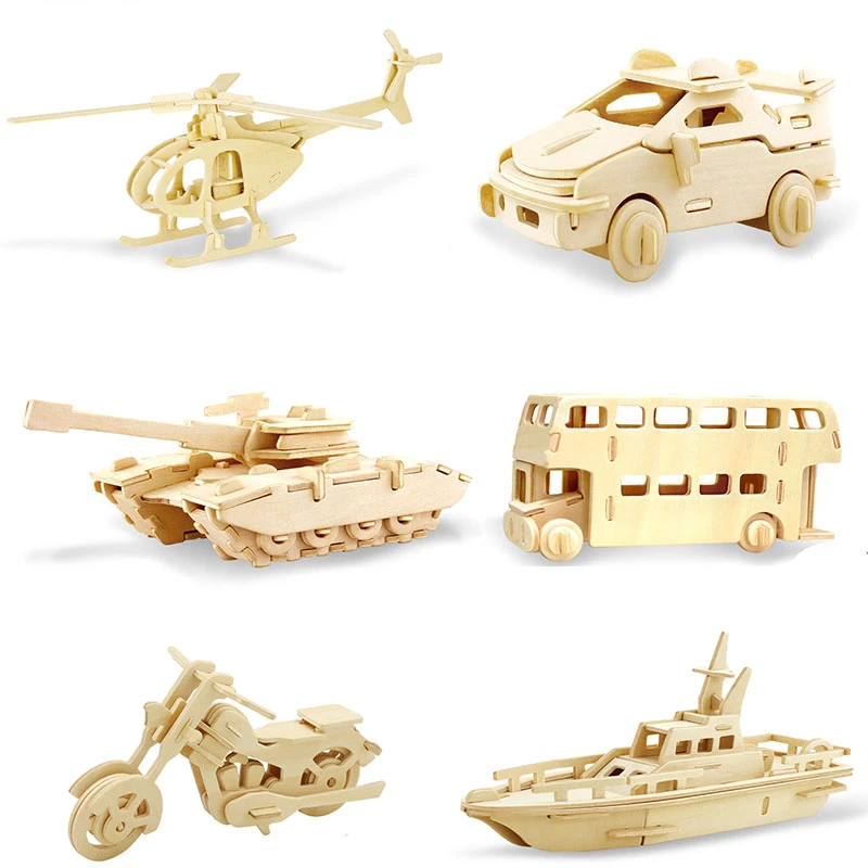 wooden vehicle puzzle