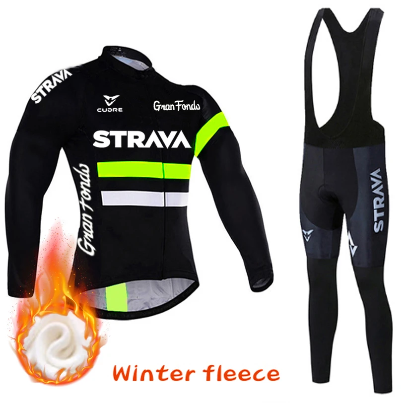 Nieuwe Strava Winter Thermische Fleece Set Fietsen Kleding Mannen Jersey  Pak Sport Rijden Fiets Mtb Kleding Bib Broek Warm sets Ropa|Cycling Sets| -  AliExpress