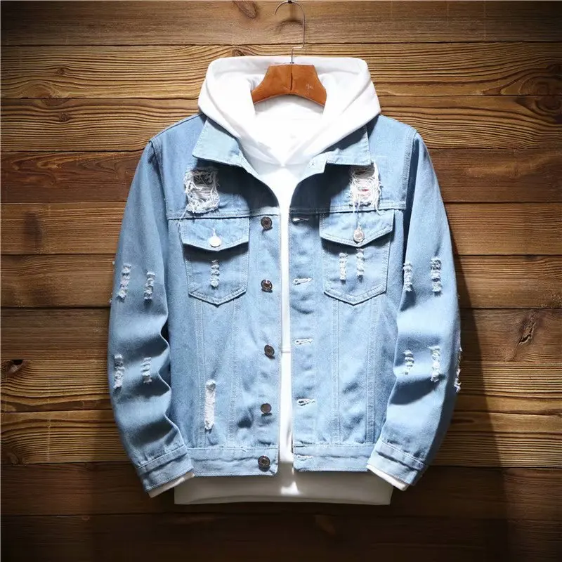 Весна Осень 2020 модная повседневная рваная уличная одежда для мальчиков новая