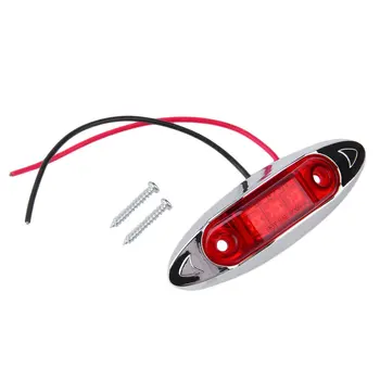 

1 Pc Fish Shaped 3 Leds Clearance Side Marker 12V DC Trailer Van Turn Indicator Signal Lights Automobiles Direction Lamp