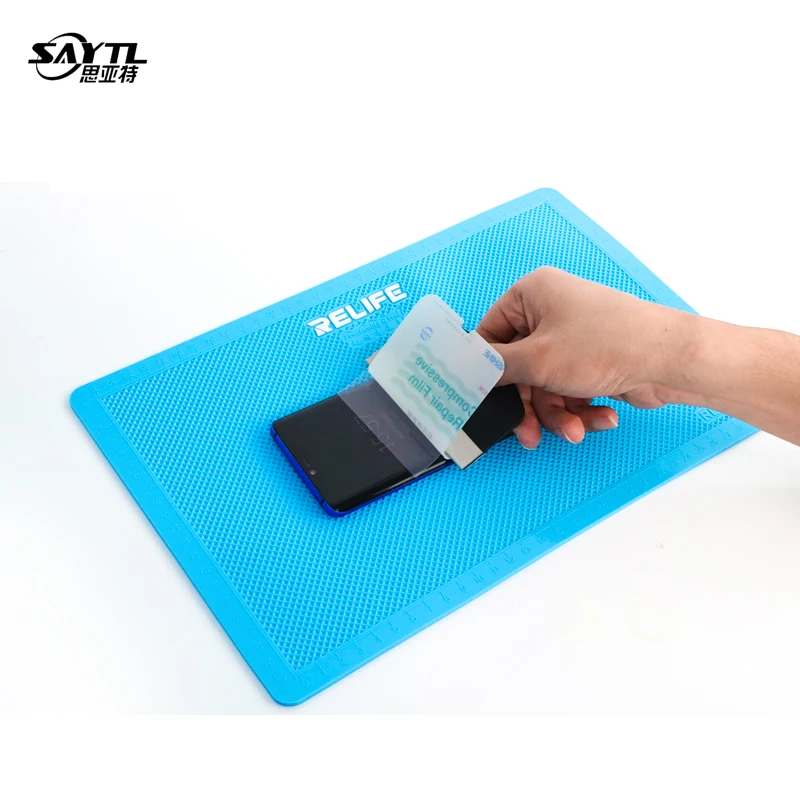 Tapis de travail antidérapant à isolation thermique, résistant à la  chaleur, bricolage, réparation de film de téléphone portable, plate-forme  d'entretien - AliExpress