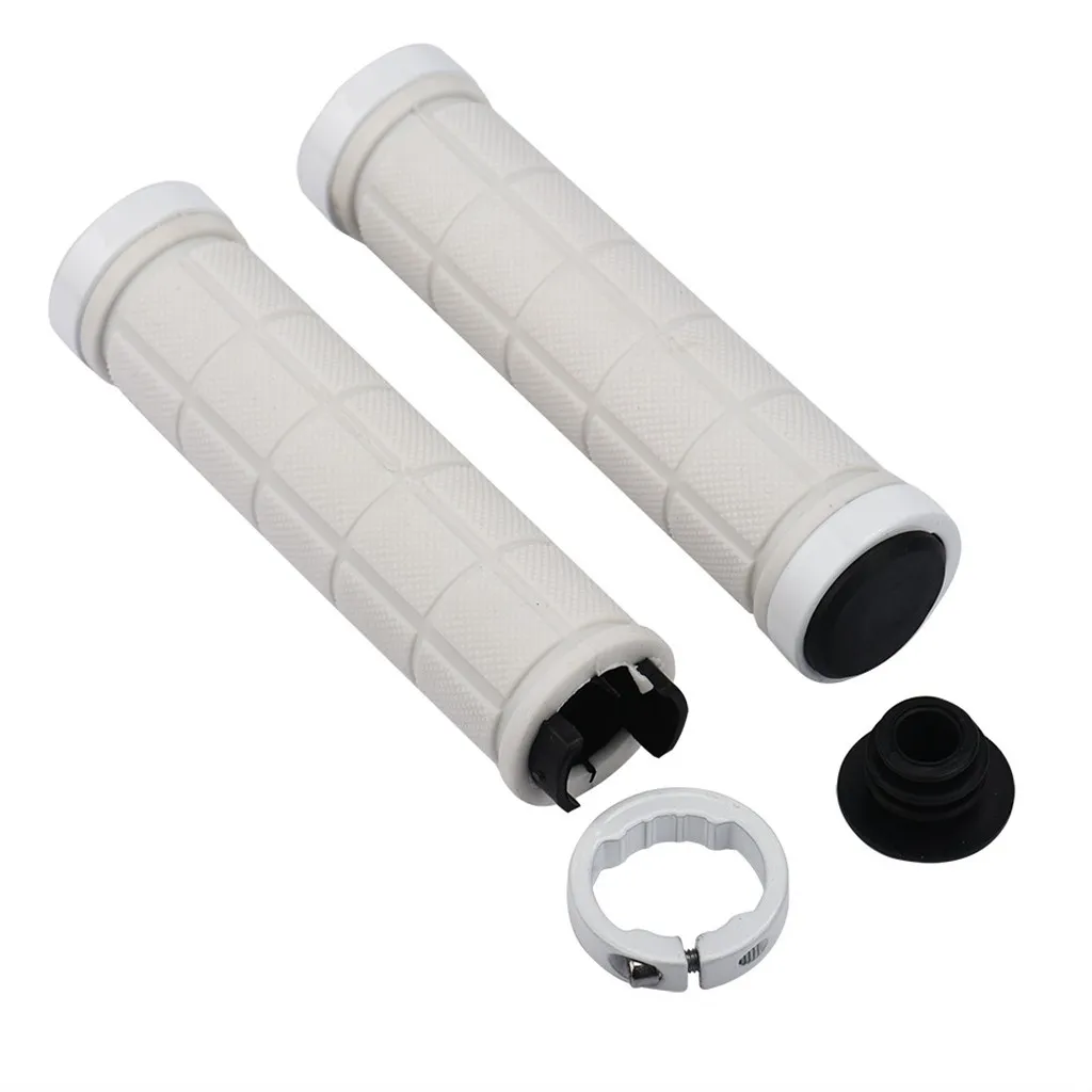 

Bicycle Grips Mtb Bike Handlebar Grips Fixie Lock-on Fixed Gear Rubber Handlebar Grips