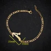 A-Z Letter Jewelry Personalize Initial Bracelets Bangles for Women Stainless Steel Alphabet Charm Bracelet Name Bijoux Pulseiras ► Photo 2/6