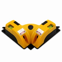 Высокое качество прямой угол Винкель 90 град Вертикальный лазерный уровень линия проекционный Уровень лазерный измерительный инструмент с двумя присосками