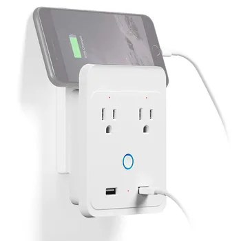 

HIPERDEAL Wireless Smart Home Plug US WIFI Smart Dual Voice Remote Control USB Ports Power Plug Works With Alexa Google Home