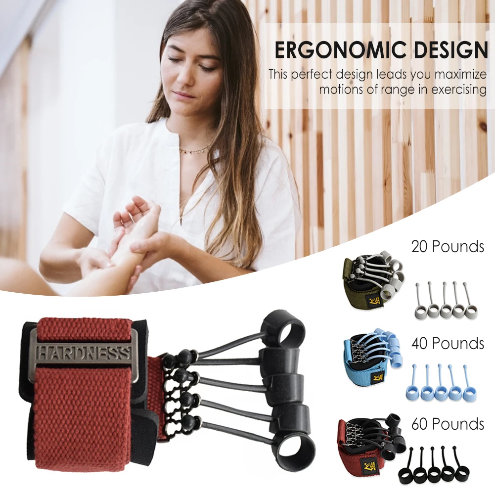 

Finger Extensor Exerciser High Quality Hand Therapy Finger Gripper Strength Trainer With Resistance Band For Men Women Hand Yoga