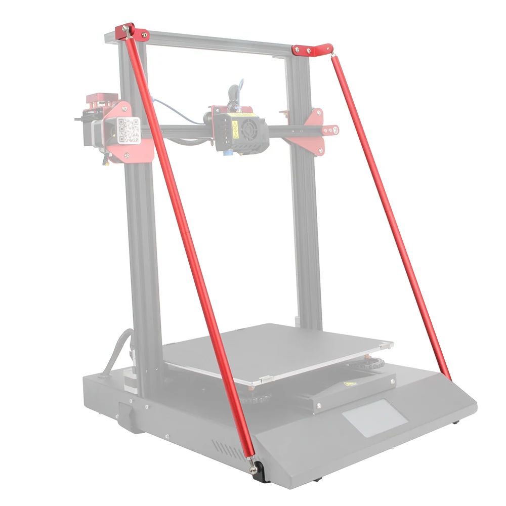 Diy Upgrade 3d Printer Supply Parts para Creality Impressora 3d Red Supporting Rod Grupo Apenas para Cr10s Pro Cr-10s Pro v2