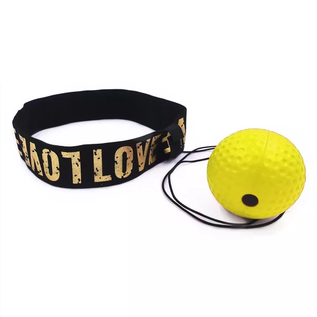 Boxing Speed Ball Head-mounted PU Punch ball MMA Sanda Training Hand Eye Reaction Home Sandbag Fitness Boxing Equipment boxeo yellow set