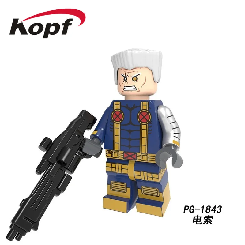 PG1843 50Pcs No Box 50 шт. строительных блоков Супер Герои анти-Веном чудо-женщина кабель экшн Капитан Америка Фигурки для детей игрушки PG8209 - Цвет: PG1843 50Pcs No Box