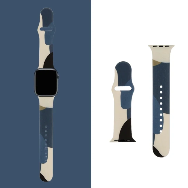 Silicone Strap For Apple Watch Band  7 41mm/45mm Series 6 SE 5 4 42mm/44mm Rubber Wristband iWatch 3 2 1 38/40mm Smart Bracelet -296