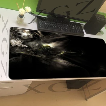 

XGZ Cool Black Background Sexy Girl Texture Large Game Mousepad Locking Mouse Pad Laptop Keyboard Office Desk Mat Dota Xxl