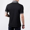 New Plus Size Summer Mens T-Shirts Fashion 2022 Slim Short Sleeve Patchwork V Neck Cotton Black T Shirt Men Button Tops & Tees ► Photo 2/6