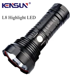 Lampe de poche XHP90 à lumière Led, 5 Modes d'éclairage dur, haute luminosité, étanche, Type C, Rechargeable par Usb, torche en alliage d'aluminium 