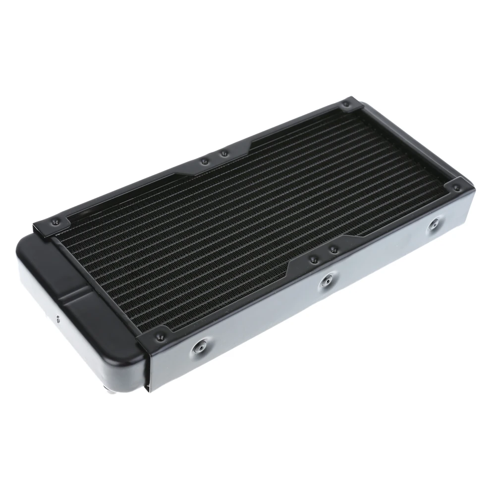 

240mm 18 Tubes Aluminum Computer Water Cooling Radiator Heat Sink Part Exchanging CPU Heat Sink for Laptop Desktop Computer