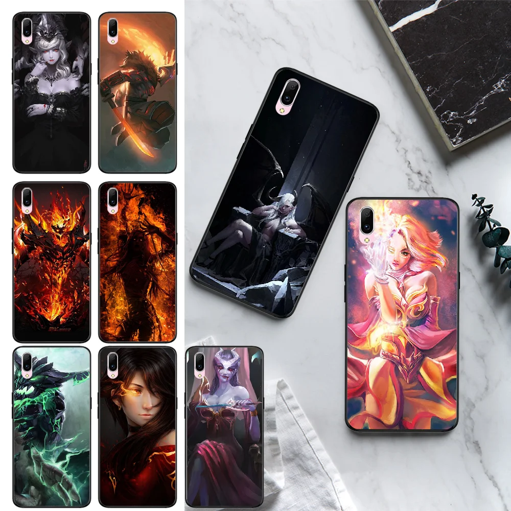 BaweiTE Shadow Fiend Dota 2 мягкий силиконовый черный чехол для телефона VIVO Y31 Y53 Y55 Y66 Y67 Y69 Y71 Y75