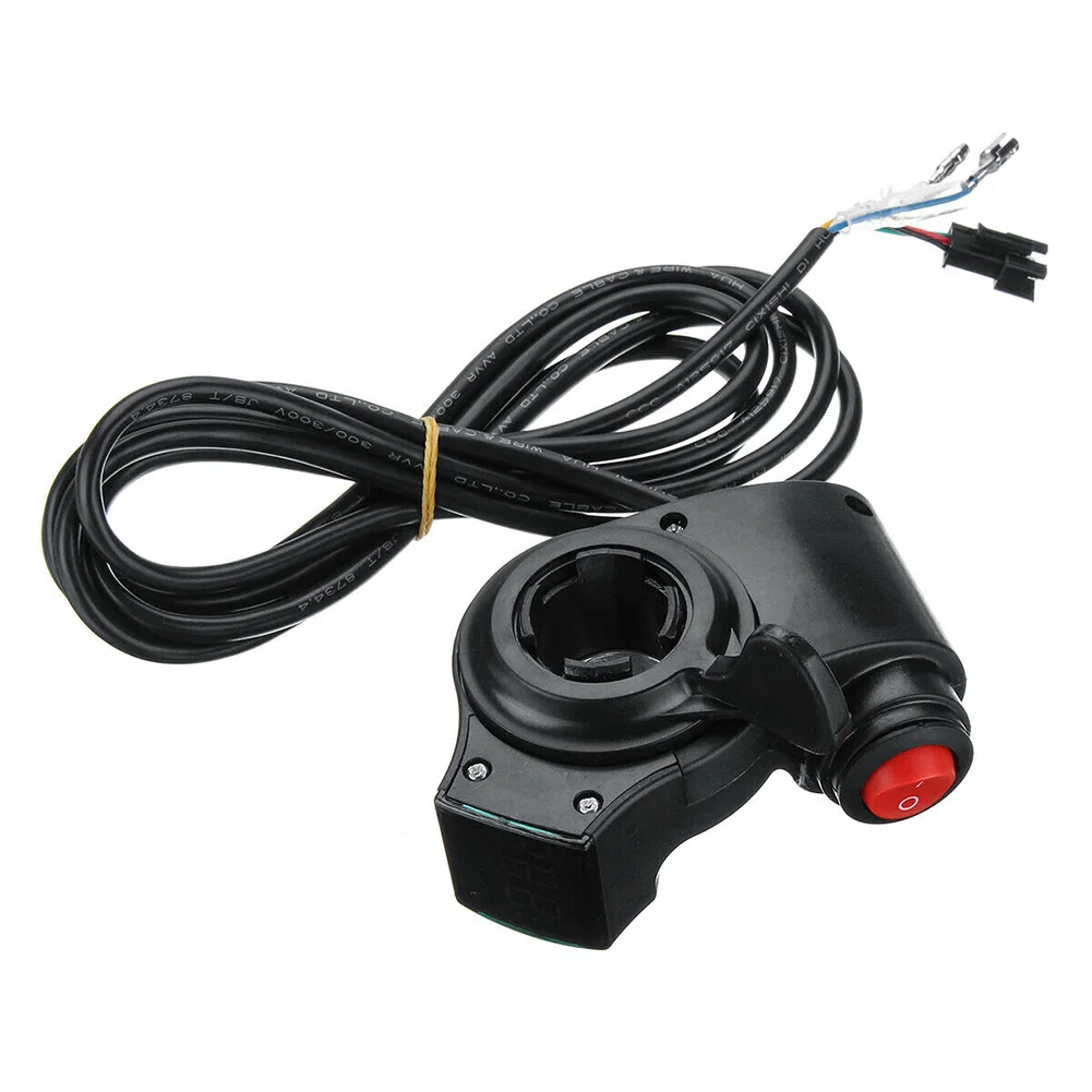 Универсальный с Мощность переключатель 12 V-72 V прочный ключ Knock черный дроссельная заслонка аксессуары цифровой светодиодный Дисплей для электрического велосипеда