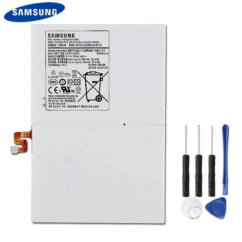 Аккумулятор Samsung EB-BT725ABU для Samsung Galaxy Tab S5e T720 T725C натуральная Батарея 7040 мА-ч