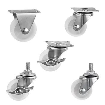 

Plastic Caster Wheels Orientation / Universal 360-degree rotation noiseless trolley bookshelf storage rack furniture casters