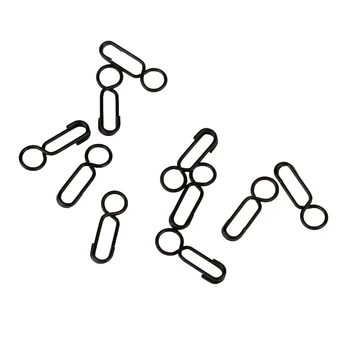 

50 Pieces Fishing Snap Swivel Rolling Connectors Swivel For Fishing Saltwater Solid Rings Fishing Connector