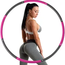  Fitness Sport Hoop Removable 6/8 Section Foam Hoop Gym Body Building Thin waist Fitness Circle Indoor Crossfit Equipment Germany 