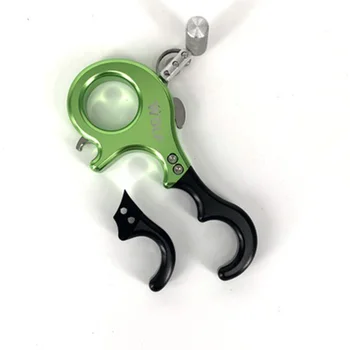 

Aluminum Alloy Archery Release Aid 3/4 Finger Grip Thumb Protective Outdoor