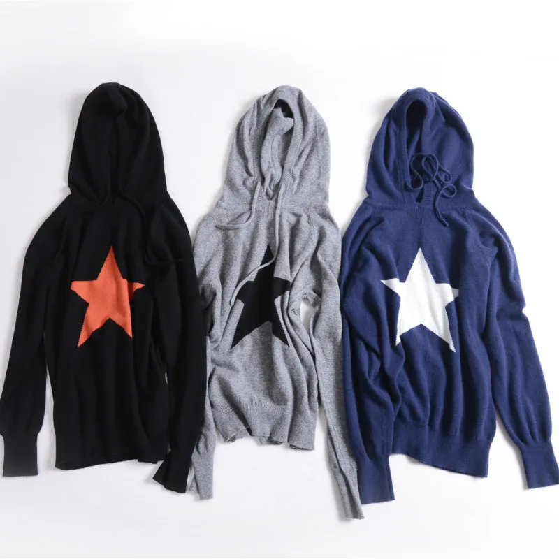 

Женская толстовка со шнурком, Повседневный пуловер с длинным рукавом и капюшоном, толстовки с капюшоном со звездами, женский свитер, женская модная спортивная одежда