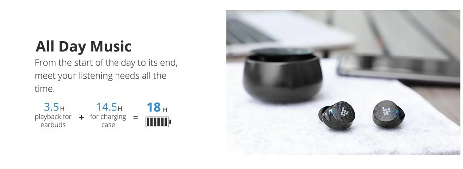 Tronsmart Spunky Pro TWS Bluetooth 5.0 Earphones True Wireless Earbuds IPX5 Deep Bass Voice Assistant Wireless Charging Headsets (23)