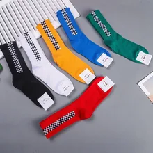 Хлопковые черно-белые забавные носки с сеткой, женские теплые милые носки Kawaii Happy, корейские дышащие носки, Повседневная Уличная одежда, Calcetines