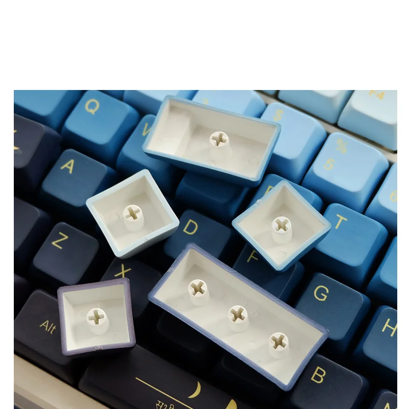 Gmk Oblivion Keycaps Moonrise Pbt Sublimação de Tintura Perfil Xda Interruptor mx com 1.75u 2u - Imagem 4