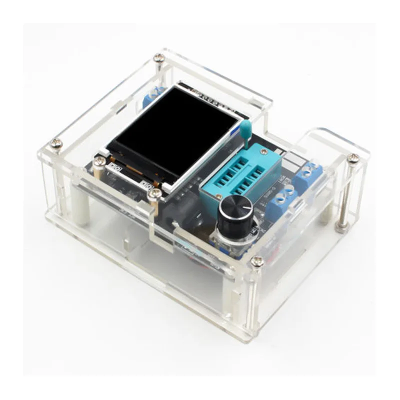 

GM328 Transistor Tester DIY Kit Full Assembled Diode Capacitance Voltage Meter+DIY Acrylic Case