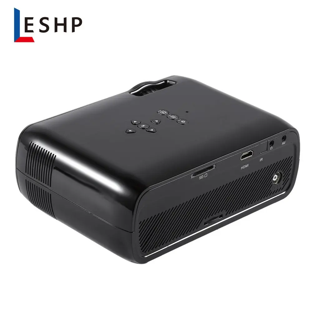 White & Black LED Projector Wifi 1200 Lumens 800*480 Resolution Home Cinema BL-80 Support PC Laptop